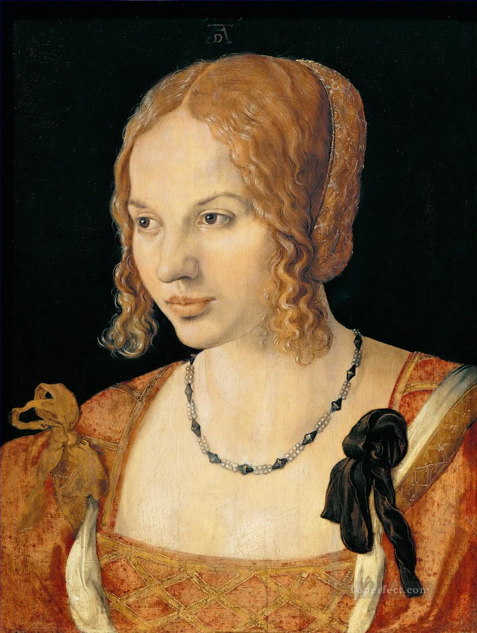 Portrait of a Young Venetian Woman Nothern Renaissance Albrecht Durer Oil Paintings